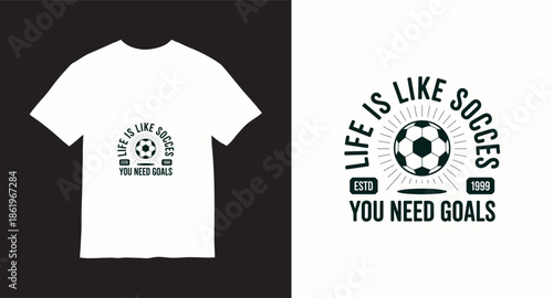 Soccer football vector t-shirt design