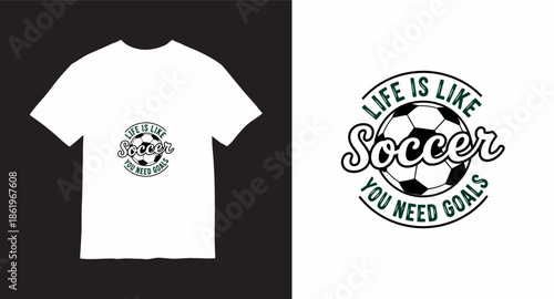 Soccer football vector t-shirt design