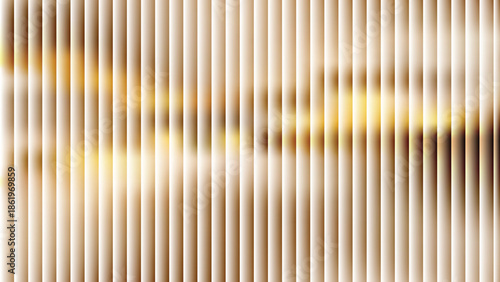 Glass ripple texture with dark gradient background and lilac light streaks. Futuristic distortion, moody abstract glow, reeded vertical blur. Vector illustration EPS