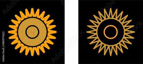 Optical Radiation Vector Icon