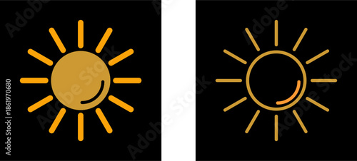 UV Radiation Vector Icon