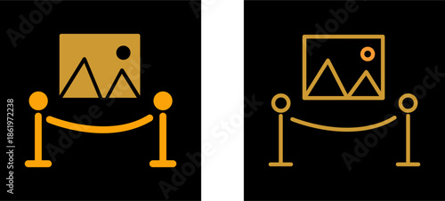 Painting Exhibit Vector Icon