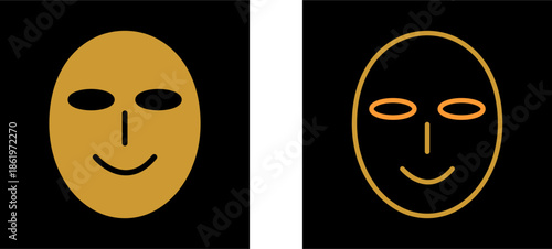 Ancient Face Mask Vector Icon