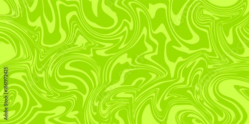 Abstract green background with hypnotic wavy lines pattern. Fresh and natural background EPS 10.vector