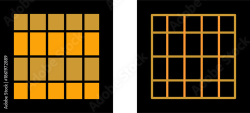 Table of Rates Vector Icon