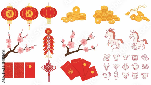 Chinese New Year Icons and Symbols 2.