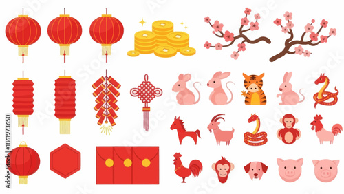 Chinese New Year Icons and Symbols 1.