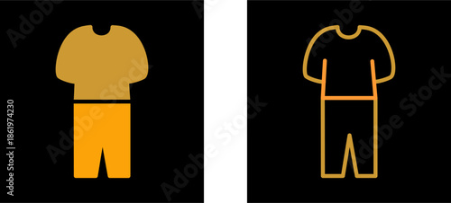 Pyjamas Suit Vector Icon