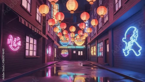 Neon Dreams - A Cyberpunk Alleyway Adventure.