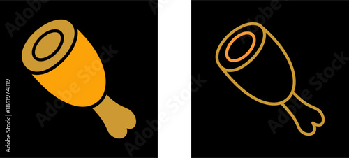 Cooked Ham Vector Icon