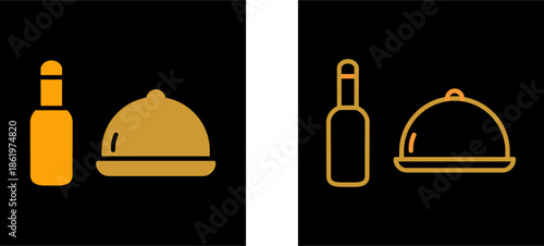 Food and Beer Vector Icon