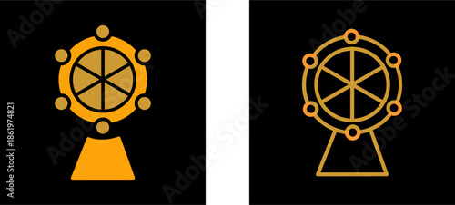 Ferris Wheel Vector Icon