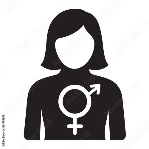 Gender Diversity and Inclusivity Silhouette Icon