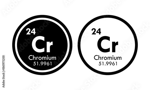 chromium icon set. vector template illustration  for web design