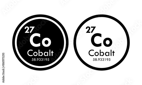 cobalt icon set. vector template illustration  for web design