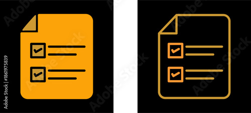 Filling Ballot Paper Vector Icon