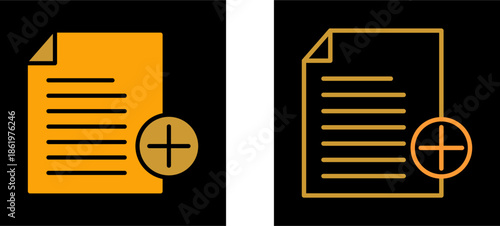 Add Notes Vector Icon
