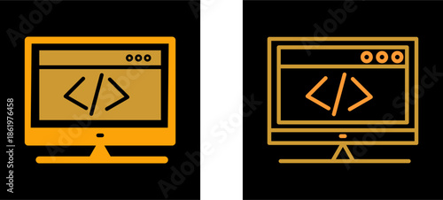 HTML Coding Vector Icon