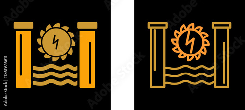 Hydro Power Vector Icon