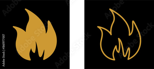 Flame Vector Icon