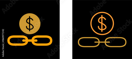 Link Sales Vector Icon