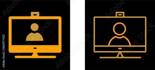 Video Communication Vector Icon