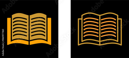 Textbook Vector Icon