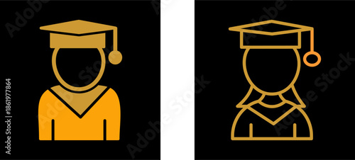 Female Student Vector Icon