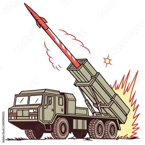 Anti drone missile firing sequence with flame exhaust 1