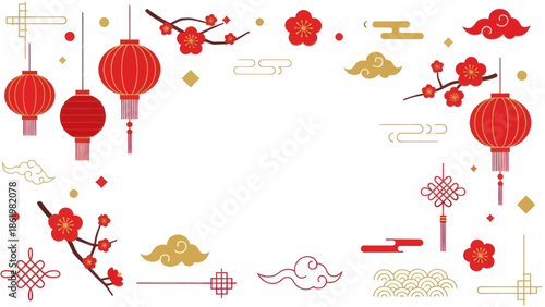 Chinese Lanterns and Decorations.