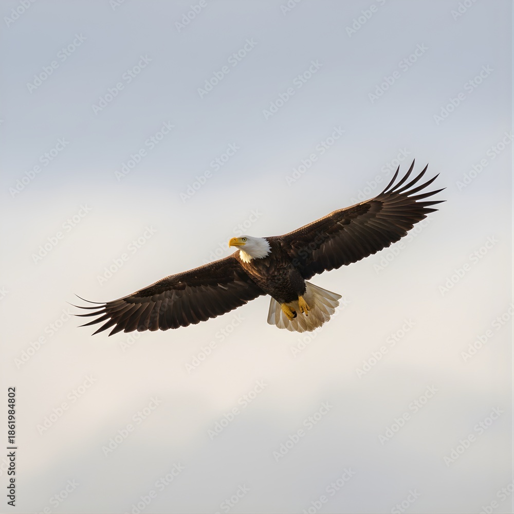 Obraz premium Majestic Eagle Soaring in the Sky