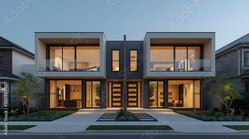 modern house in the city