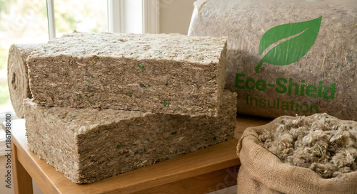 Natural Sustainable Fiber Insulation Material Sample