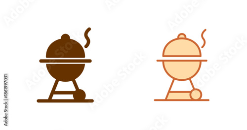BBQ Grill Vector Icon