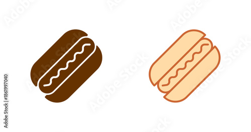 Hot Dog Vector Icon
