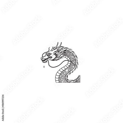 Mythical Oriental Dragon