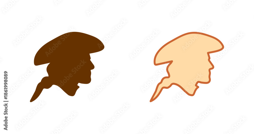Obraz premium American Revolution Vector Icon
