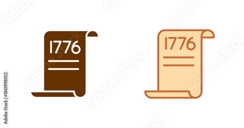 Declaration of Independence Vector Icon