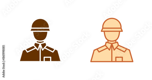 American Soldiers Vector Icon