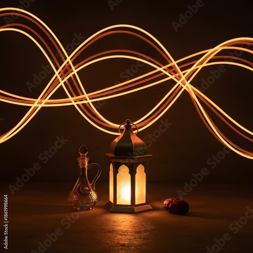 Ramadan Mubarak Islamic month celebration background design 