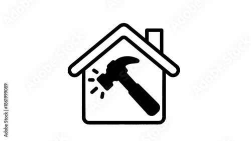 Home repair and renovation icon