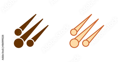 Meteor Shower Vector Icon
