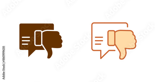 Negative Feedback Vector Icon