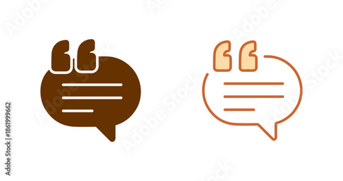 Testimonial Quote Vector Icon