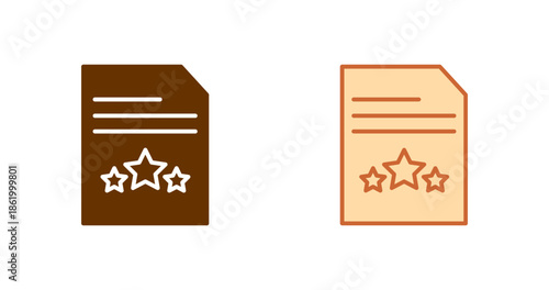 Rating System Vector Icon
