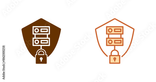 Secure Server Vector Icon