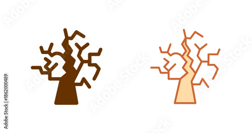 Spooky Tree Vector Icon