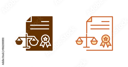 Court Document Vector Icon