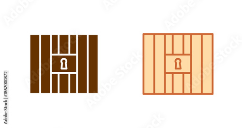 Prison Bars Vector Icon