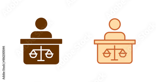 Attorney Vector Icon